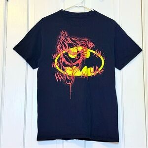 Batman Joker Graffiti Logo Graphic Print Black